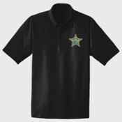 Men's Tactical Dryfit Deputy Polo - Deputy Star, Name & Sheriff on Back